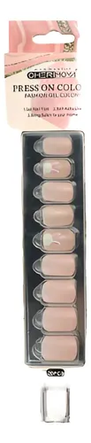 Press On Tips Autoadhesivo Cherimoya Dijes 30 Uñas Brillantes Plástico