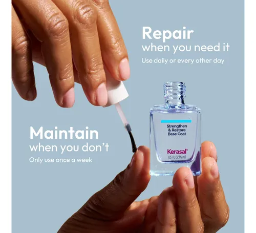 Capa Base Kerasal Para Fortalecer Y Restaurar Uñas, 0.5 Onza