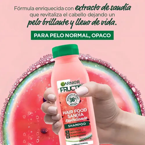 Shampoo + Acodicionador Garnier Fructis Hair Food Sandia