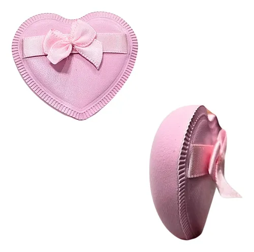 Set Puff Ultra Soft X3 Corazón Redondo Gota Maquillaje
