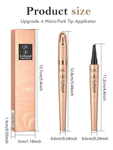 Lápiz De Cejas Marrón Claro Aaiffey Modelo Microblading