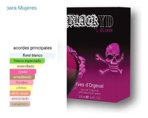 Perfume Mujer Yd Black L’elixir 100ml Eau de Toilette Yves d’Orgeval
