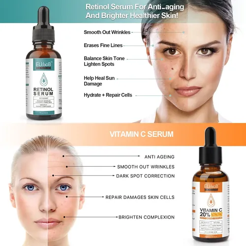 Day-night Anti Aging Vitamin C Serum Retinol Serum For Face