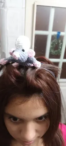 Vincha Divertida Del Ratón De Ratatouille Tejido A Crochet