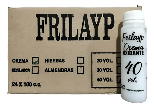 Pack Crema Oxidante Frilayp X 40 Vol X100ml X24uni