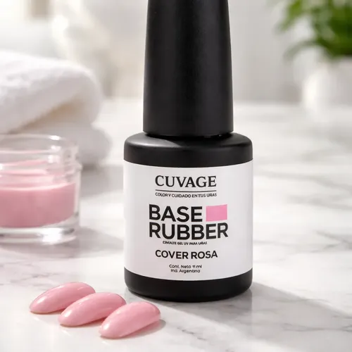 Base Rubber Esmalte Gel Uv Uñas Frágiles Manicuria Cuvage