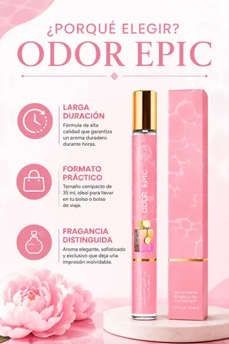 Pack X5 Perfume Odor Epic Tubito Fragancias Árabe 35ml Unisex Importado