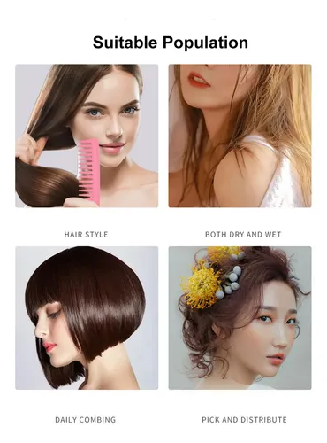 Set De Cepillos Para Cabello: Cepillo Y Peine Desenredantes