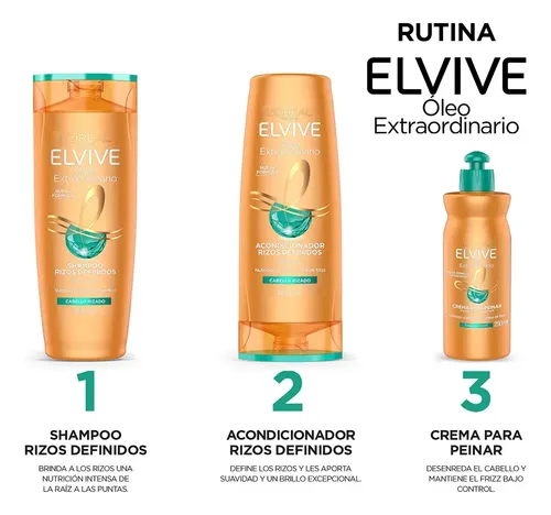 Acondicionador Elvive Oleo Extraordinario Rizos 400 Ml