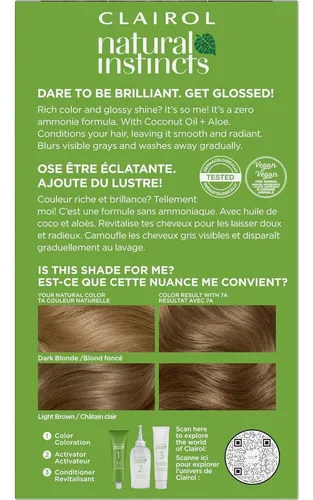 Tinte Demi-permanente Natural Instincts Clairol 7a