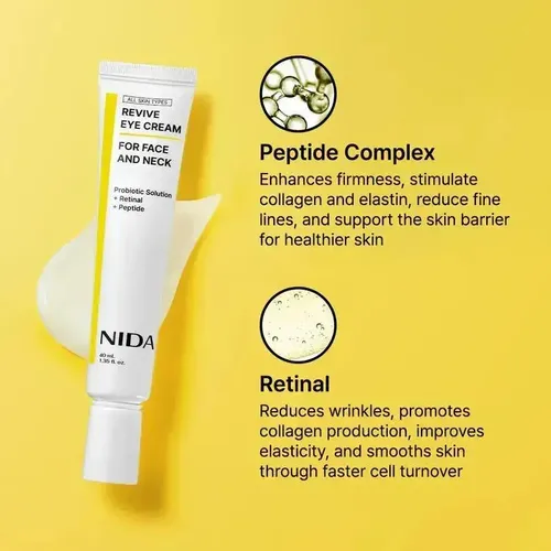 Crema Contorno De Ojos Y Rostro Nida Antiarrugas Ojeras