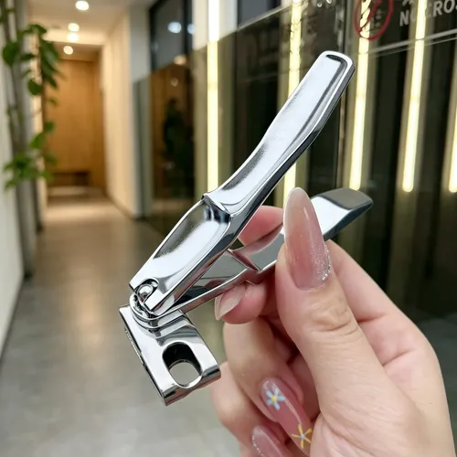 Cortaúñas Giratorio 360, Acero Inoxidable, Set Regalo