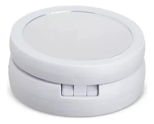 Espejo Redondo Plegable Con Luz LED USB Blanco XLS