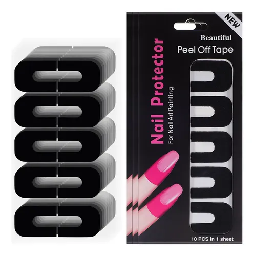 Ww 100 Hojas De Protectores De Esmalte De Uñas Ww