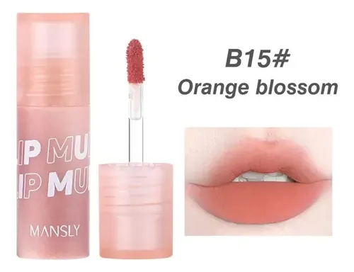 Mini Labial Liquido Mate Efecto Terciopelo Kawaii By Mansly Color Rosa B15