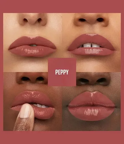 Labial Líquido Maybelline SuperStay Vinyl Ink PEPPY