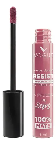 Labial Liquido Mate Vogue Resist Tono Encantadora