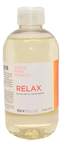 Biobellus Aceite Masajes Relax Romero Salvia Menta X 250 Ml