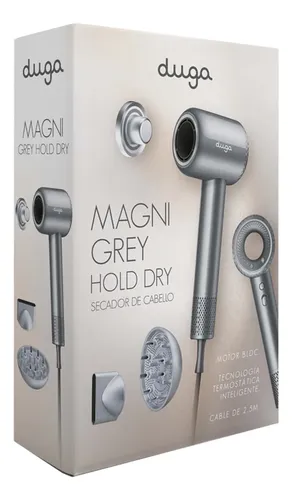 Secador De Pelo Duga D6 Magni Gris Ionico 1900w Bldc 9c