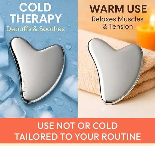 Herramienta Gua Sha Metal Para Masaje Facial Y Drenaje