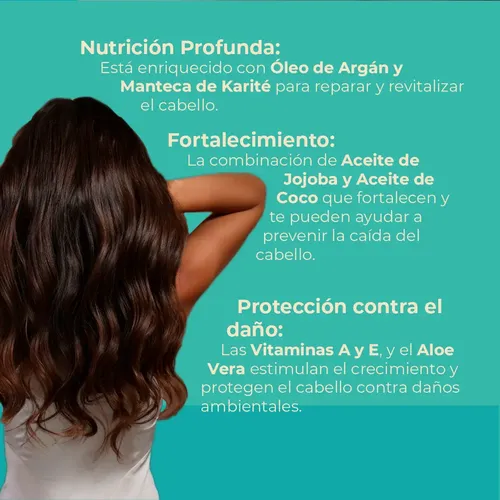 Acondicionador Anticaída Hairfy – Con aceite de Argán, Jojoba, coco, manteca de Karité, Pantenol