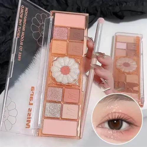 Paleta Flowers Sombras, Rubor E Iluminador – Miss Lara