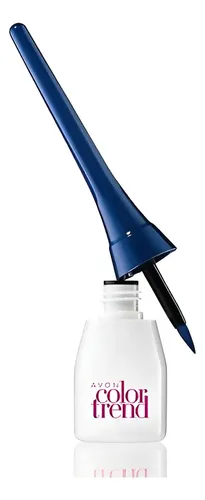 Delineador Líquido Azul Mate O Metalizado Color Trend Avon