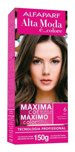 Tintura Alfaparf Alta moda é colore Pigmentos micronizados concentrados tono 6 rubio oscuro para cabello