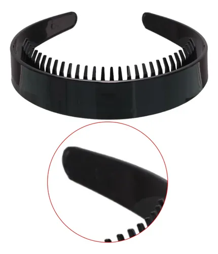 Elegante Diadema Nupcial Con Forma De Peine Dentado Liso