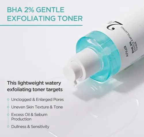 Anua Tonico Exfolian Bha 2% Gentle Exfoliating Toner 150 Ml