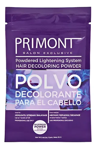 Polvo Decolorante Cabello 7 Tonos Doy Pack Primont 70 G