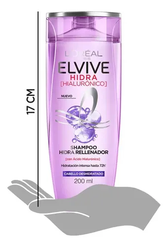 Shampoo Elvive L’oréal Hidratación Hialurónico 200 Ml