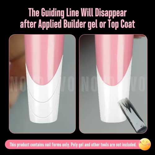 Nail Dual Forms Novo Ovo, Forma Cuadrada, Cónica, Para Polig