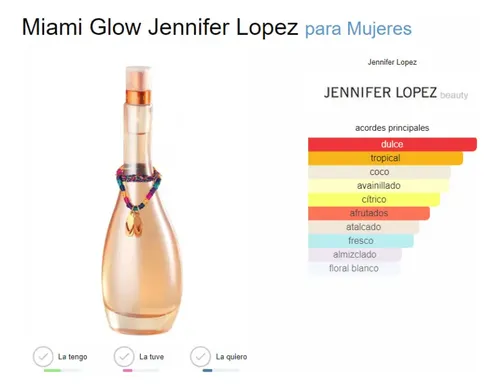 Miami Glow Eau de Toilette 100ml Floral Frutal Mujer Jennifer Lopez