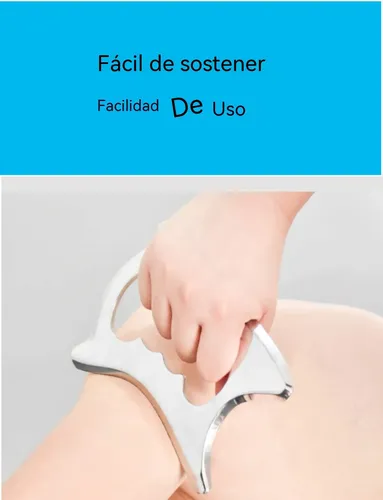 Raspador Gua Sha Acero Inoxidable 304 Para Masaje Facial Y
