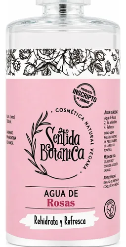 Agua De Rosas Natural Pura Anmat Vegan Sentidabotánica 120ml