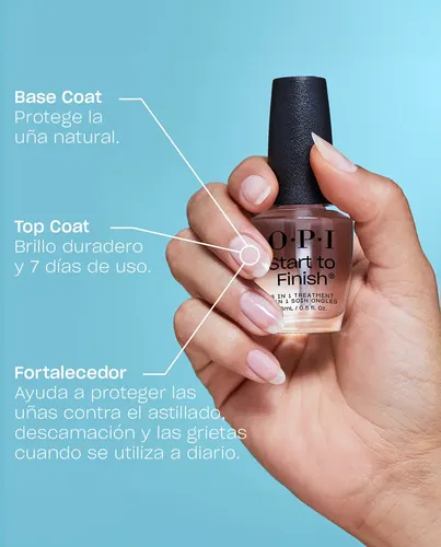 Opi Nail Lacquer – 3 En 1 : Base,topcoat Y Fortalecedor 15ml Color
