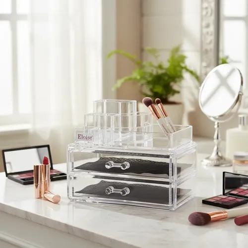 Organizador De Maquillaje Porta Cosméticos Acrílico Makeup