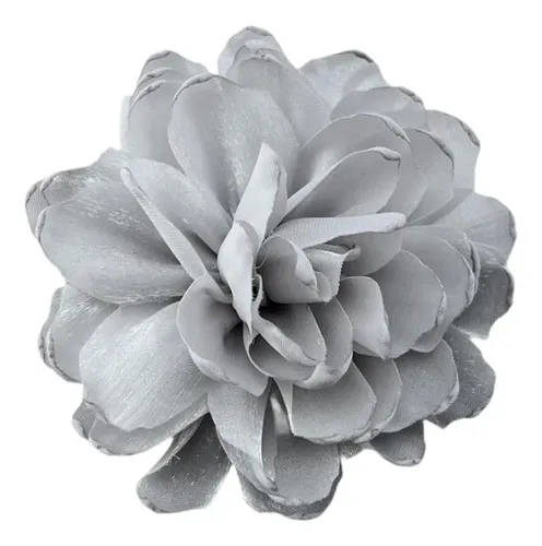3 Broche De Flores, Pinza Para El Pelo Con Flores, Gris