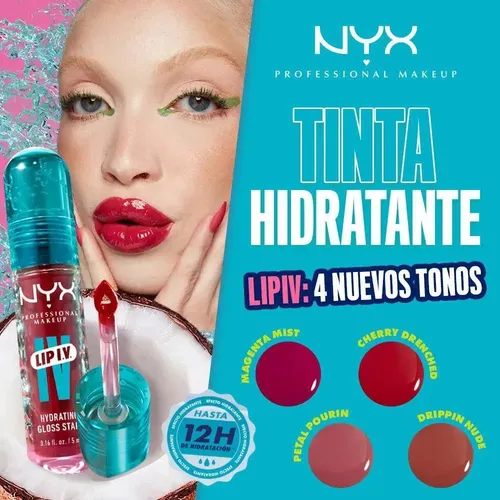 Tinta De Labios Hidratante Lip Iv Nyx Professional Makeup Cranberry Splash