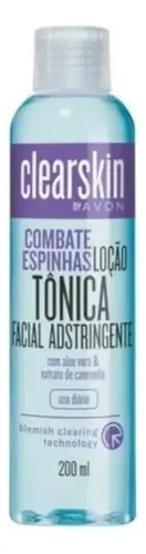 Loción tónica facial astringente Clearskin 200 ml, tipo Avon para piel mixta/grasa