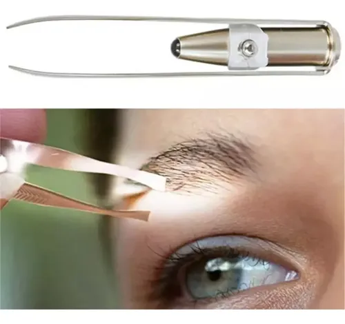 Pinzas De Luz Led Para Depilación De Cejas
