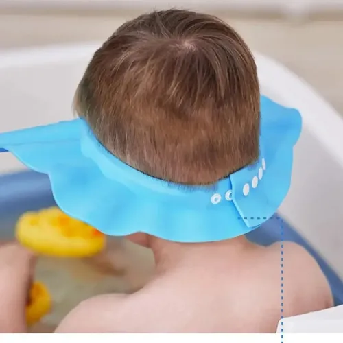 Gorro Protector Ducha Bebé Niño Ajustable Protege Ojos Ll