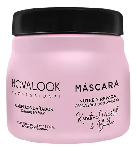 Mascara De Keratina Y Bamboo Nutre Y Repara Novalook 250
