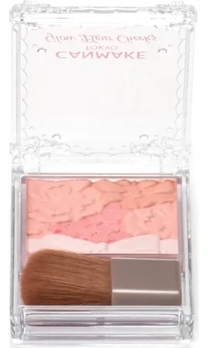 Rubor Iluminador Canmake Glow Fleur Cheeks 01 Peach Fleur
