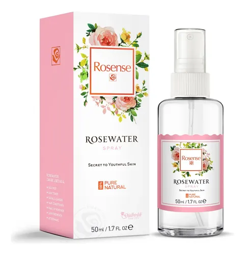 Tónico Facial Rosense, 50 Ml, Spray De Agua De Rosas, 1.7 Oz