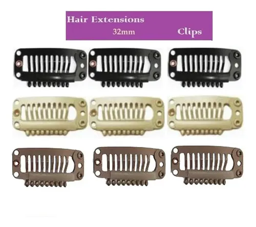 20pcs La Extensión Del Pelo Clips Broche Apretones Peluca