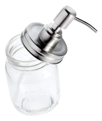 Jabón Mason Jar Lap Con Cabezal Dosificador, 3 Unidades