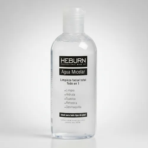 Agua Micelar Limpieza Facial Desmaquillante Heburn X 200 Ml
