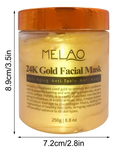 Mascarilla Facial 24k Piel Muerta Eliminación Hidratante Oro